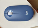 罗技（Logitech）LOGITECH PEBBLE 无线蓝牙鼠标 轻音鼠标 办公鹅卵石造型 轻薄便携 时尚小巧 品月蓝 实拍图