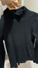 优衣库女装罗纹高领T恤/长袖小高领内搭479588 09 黑色 L /160/88A 实拍图