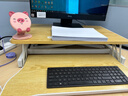 全品屋升降电脑桌升降工作台电脑升降支架台站立式升降办公书桌 无级升降-原木色双层65x40cm（小工位首选） 【宽敞品质桌面】 实拍图