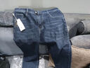 罗蒙（ROMON）男士牛仔裤男秋冬商务休闲裤男弹力直筒男裤厚款深档直筒长裤高腰 浅蓝+浅蓝【春秋】 厚款 32 【腰围2尺5建议125-135斤】 实拍图