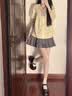 ZHR单鞋女镜面JK学院风厚底玛丽珍鞋复古小皮鞋女 AH355 黑色 37  实拍图