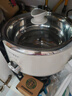 爱德4L~5L分体式家用电火锅304不锈钢内胆2-4-6人多功能电热锅电煮锅316不锈钢 304钢款白色5L 实拍图