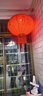 全品屋大红灯笼大门口挂的2026带灯春节新年装饰过年阳台led挂件一对装 【一对】感应灯全家福100 182cm 实拍图