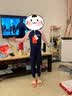 李宁（LI-NING）儿童泳衣女童中大童长袖长裤连体防晒海边温泉泳装719 藏青 130 实拍图