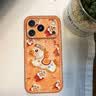 京川旭【新年油画小马】适用苹果17promax手机壳新款iphone17pro全包卡通防摔ip17高级感女挂绳保护套 苹果17Pro Max 天使眼-棕色-油画小马 实拍图