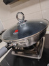 三禾0涂层炒锅无涂层不粘锅304钛不锈钢电磁炉通用炒菜锅32cmLC32S16 实拍图