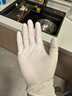 乌斯京一次性手套丁腈手套100只大码橡胶食品级加厚耐用厨房防护丁晴白 实拍图