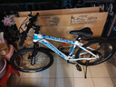 凤凰（Phoenix）山地自行车成人男女学生青少年减震变速越野公路通勤车山地车 26寸白蓝辐条轮 30速数字指拨（前中后全轴承） 实拍图