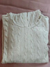 优衣库女装可机洗纽花针织连帽套头衫478871 01 乳白色 M /160/84 实拍图