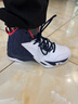 乔丹专业实战篮球鞋男鞋2025冬季新款皮面防水高帮减震防滑耐磨运动鞋 白色/深藏青(爆款热荐) 41 实拍图