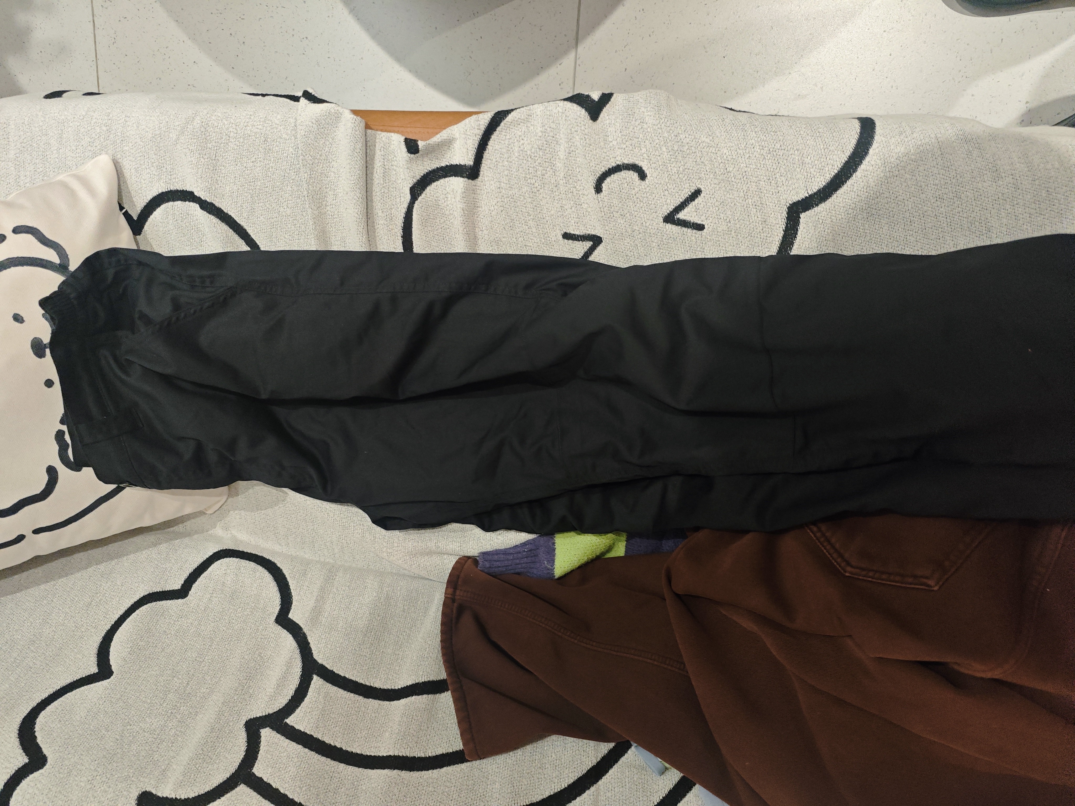 迪卡侬（DECATHLON）户外运动时尚休闲裤长裤工装男秋摇粒绒抓绒加绒保暖裤SOL 摇粒绒内里 - 经典黑 XXL 实拍图