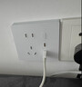 小米智能墙壁插座Pro Mesh2.0版 白色 智能开关插座 AG玻璃面板 实拍图