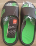 回力运动拖鞋男浴室内户外不易滑厚底凉拖鞋HL39391黑绿色39-40码 实拍图