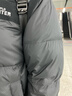 鸭鸭【高充绒203g】羽绒服男短款加厚冬季新款极寒保暖面包服撞色外套 灰色 L (175) 实拍图