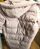 京东京造羽绒服女90鸭绒泡芙冬季新款女士外套 中长款 柔雾粉 XL 实拍图