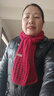 百搭韩版针织毛线红色围巾女2024圣诞冬季高级感新年礼物情侣围脖 针织围巾-酒红色-1个装-保暖 1 实拍图