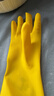 宜之选橡胶牛筋手套M码4双加厚家务厨房洗碗清洁乳胶手套 实拍图