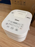 美的（Midea）电饭煲家用智能HI电饭锅2-3-4-5-6人IH电磁加热大火力快煮精钢厚釜内胆一键柴火饭3L IH饭煲白色(2-6人) 3L 实拍图