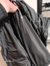 京东京造羽绒服男鸭绒加厚防寒工装面包服防泼水冬季外套短款 黑色 3XL 实拍图