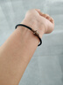 周生生【细绳】串珠3mm细版手绳转运珠男女定价不锈钢绳-黑色 J19 实拍图