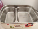 甜浪海饭盒304不锈钢餐盒上班族小学生带饭保鲜保温饭盒可微波炉 两格 实拍图