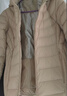 坦博尔轻薄羽绒服女短款宽松脱卸帽秋保暖女士外套TD236256 金桂米 165  实拍图