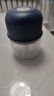 绞肉机小型打蒜器家用绞蒜切蒜器多功能辅食料理机电动蒜泥神器蒜蓉机自动切菜机压蒜器 宝蓝色- 0.26L （升级大电机） 实拍图