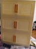 京东物流 竖纹客厅零食收纳柜折叠衣服收纳箱家用杂物整理储物柜 50cm 奶油色1层（不带轮） 实拍图