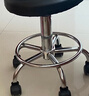 华恺之星吧台椅可升降吧台凳子家用转椅滑轮办公椅搁脚椅餐椅子BY659黑 实拍图