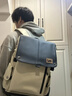 Lee双肩包男大容量商务休闲背包女旅行包通勤电脑包大学生登山包书包 杏棕色【防泼水/耐磨/耐脏/可挂行李箱】 实拍图