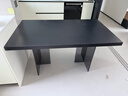 法莎蒂政府补贴全托岩板餐桌大小户型轻奢现代简约亚克力悬浮长方形桌子 【黑色亚克力脚+新升级下挂岩板】单餐桌 140x80x75cm 实拍图
