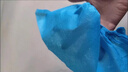 苏诺一次性鞋套无纺布100只机房家用防尘透气室内脚套加厚防滑 实拍图
