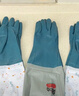 雅高PVC手套2双装均码加绒加长型保暖款家务手套 橡胶皮手套 实拍图