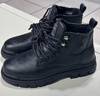 海澜之家HLA马丁靴男士休闲鞋秋冬工装鞋子男HAAGZM4AB70567 黑色加绒43 实拍图