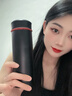 繁季陶瓷内胆保温杯男女士高档大容量骨瓷闷泡茶水分离便携商务车载 实拍图