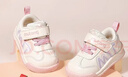 牧童学步鞋春秋季童鞋男童机能软底婴儿面包鞋革面女宝宝鞋 樱花粉22 实拍图