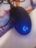 罗技（G）G102第二代游戏鼠标 RGB流光灯效鼠标 轻量化  游戏级8000DPI传感器 黑色 200-8000DPI 实拍图