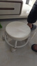 【京喜甄选】椅子万向轮美缝凳子带轮旋转擦地矮凳美甲修脚凳滑轮 儿童凳-米白色款 实拍图