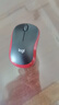 罗技（Logitech）M185鼠标 无线鼠标 办公鼠标 对称鼠标 黑色红边 带无线2.4G接收器 实拍图