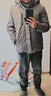 雪中飞鹅绒羽绒服男士短款脱卸帽加厚保暖休闲商务秋冬外套男装175 实拍图