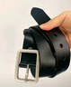 京东京造针扣男士皮带 真皮牛皮腰带自动扣情人节新年礼物新款自营120cm黑 实拍图