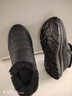 足力健老人鞋加绒中老年棉鞋子男款防寒保暖雪地靴冬季男鞋 8689K黑色40 实拍图