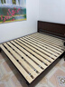 洛亚妮【24H云仓闪发】实木床100％纯实木1.5米单人床原木风主卧双人床 胡桃色床+20cm席梦思床垫 1.8米*2米 实拍图