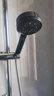 增压花洒喷头黑武士魔幻五档淋浴花晒头淋雨喷淋花酒超强单热水器 黑武士硬刺花洒1个 实拍图