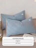 无印良品A类全棉枕套100%纯棉枕套枕巾48x74cm一对装 浅蓝灰 实拍图