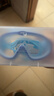 匹克连体耳塞儿童泳镜男女童大框高清防雾防水透明游泳眼镜装备蓝色 实拍图