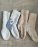 尼多熊儿童袜子秋冬加厚保暖婴儿珊瑚绒中长筒宝宝袜子儿童 实拍图