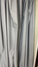 铭聚布艺（MINGJU） 窗帘 全遮光窗帘成品窗帘布遮阳帘 涤塔夫浅灰挂钩式2.0*2.7单片 实拍图