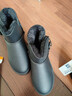 回力（Warrior）官方雪地靴冬季女鞋东北棉鞋女士短靴子一脚蹬保暖面包鞋 黑色37 实拍图
