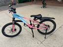凤凰山地自行车男女变速山地车碟刹青少年儿童自行车学生单车 星际 粉紫【单速+辐条轮】 20寸【适合125-160cm】 实拍图